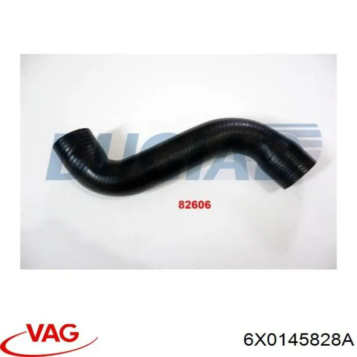 Шланг/патрубок интеркуллера VAG 6X0145828A ціна, від 14.99 USD