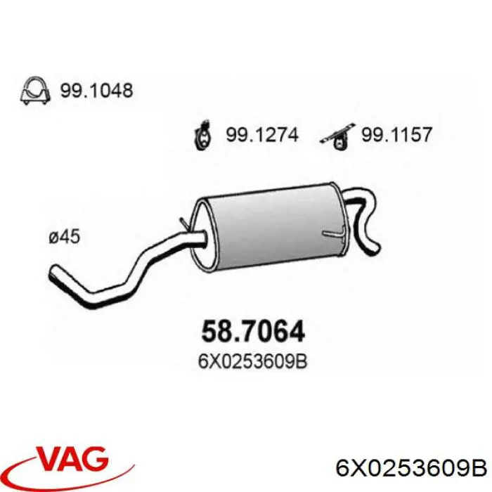  6X0253609B VAG