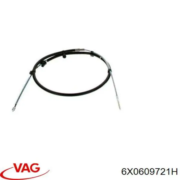 Трос ручного гальма задній, правий/лівий VAG 6X0609721H ціна, від 8.80 USD