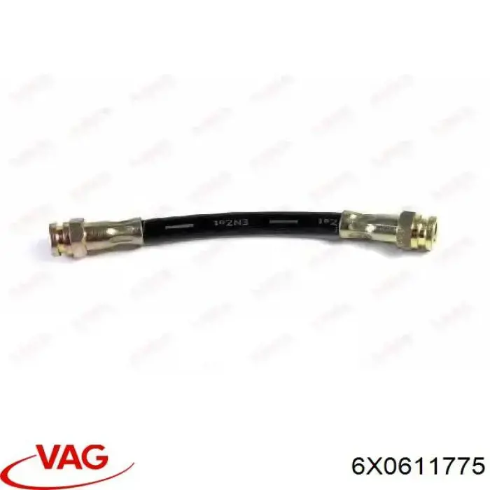 Шланг гальмівний задній VAG 6X0611775 ціна, від 4.90 USD
