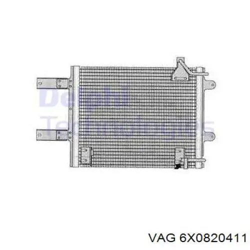 Радіатор кондиціонера 6X0820411 VAG