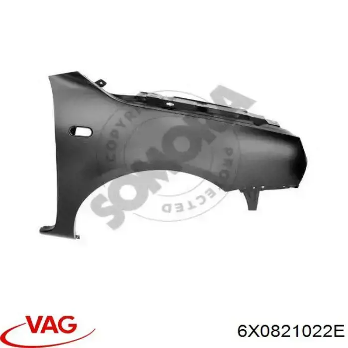 Крило переднє праве Polcar 952802 ціна, від 66.44 USD