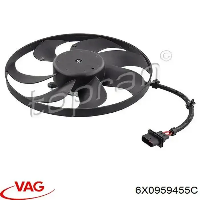 Вентилятор охолодження VAG 6X0959455C