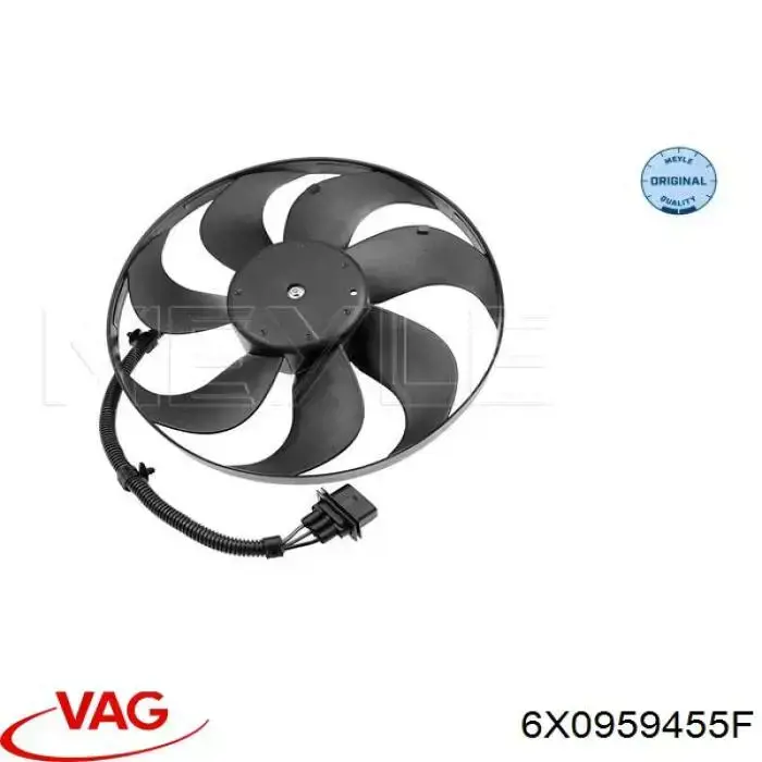 Вентилятор радіатора VAG 6X0959455F ціна, від 60.52 USD