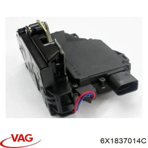 Замок передніх пасажирських дверей VAG 6X1837014C ціна, від 22.57 USD