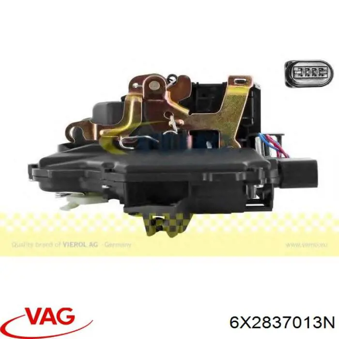 6X2837013N VAG Замок водійських дверей