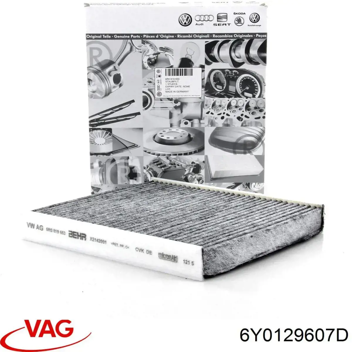 6Y0129607D VAG Коробка фільтра