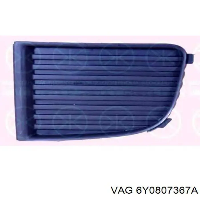 Купити 6Y0807367A VAG Заглушка ПТФ бампера переднього ліва