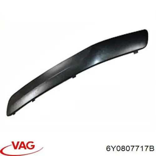 6Y0807717B VAG Молдинг переднього бампера, лівий