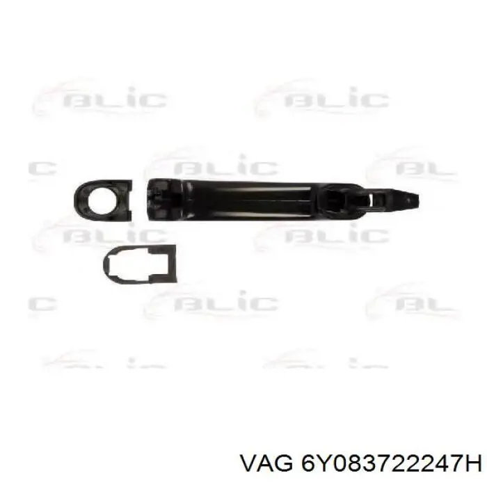 Ручка передньої двері внутрішня права VAG 6Y083722247H ціна, від 16.96 USD