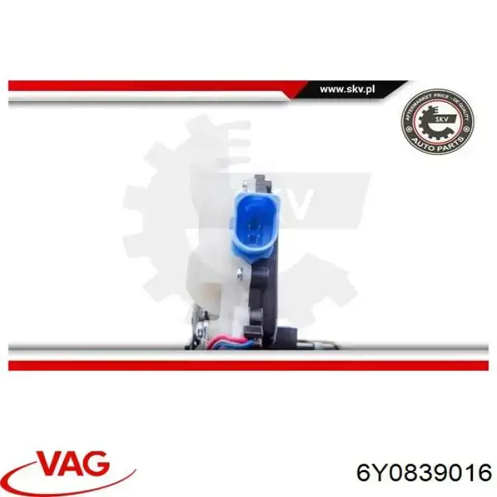 Замок задньої дверї, правої VAG 6Y0839016 ціна, від 24.30 USD