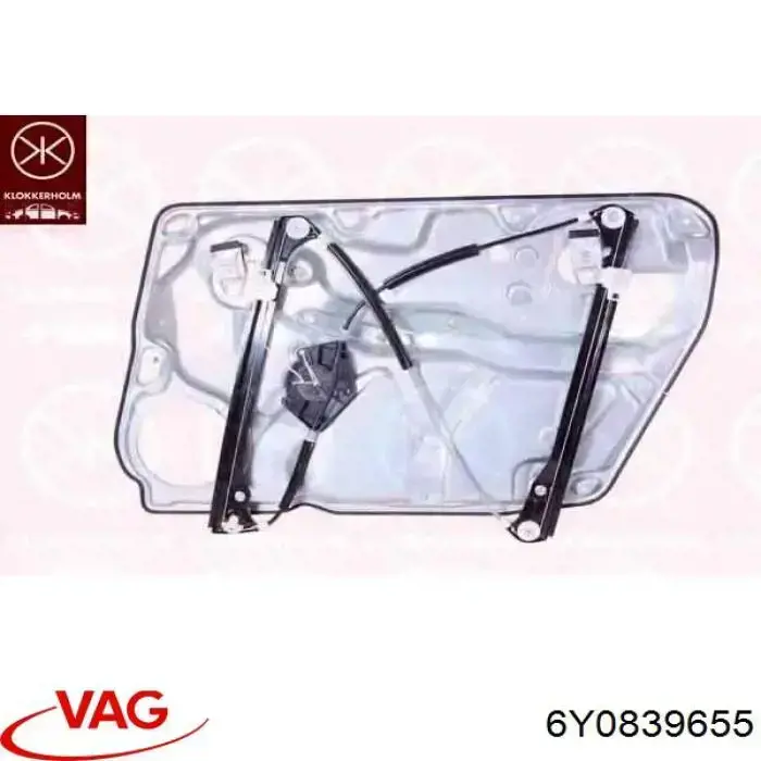 6Y0839655 VAG Механізм стеклопод'емника двері задньої, лівої