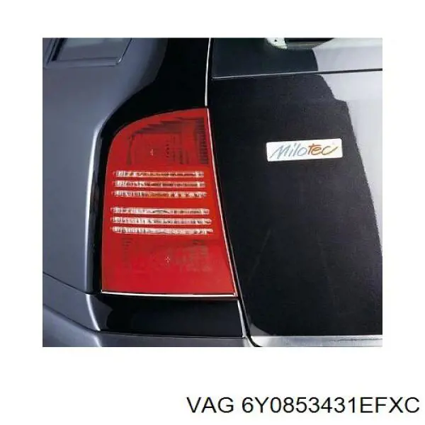 Фірмовий значок на переднє крило VAG 6Y0853431EFXC