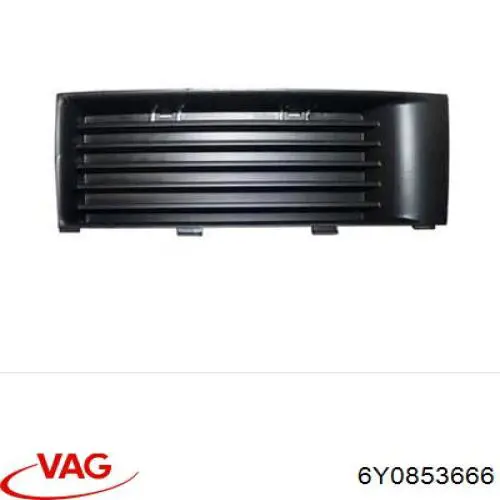 6Y0853666 VAG Решітка переднього бампера, центральна