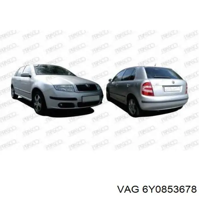 6Y0853678 VAG Ободок решітки радіатора