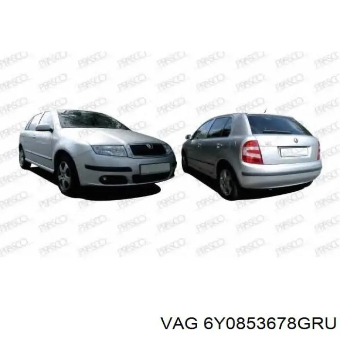 Купити 6Y0853678GRU VAG Накладка (рамка) решітки радіатора