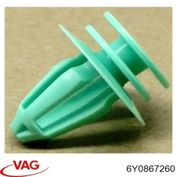 Купити 6Y0867260 VAG Пістон (кліп) кріплення обшивки дверей