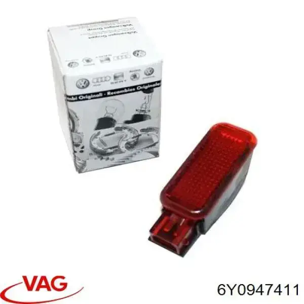Лампа підсвічування в двері, передньої правої 6Y0947411 VAG