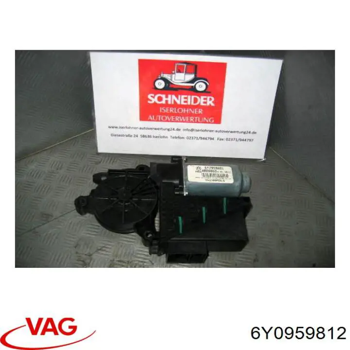 Мотор склопідйомника дверей задніх, правих VAG 6Y0959812 ціна, від 33.33 USD