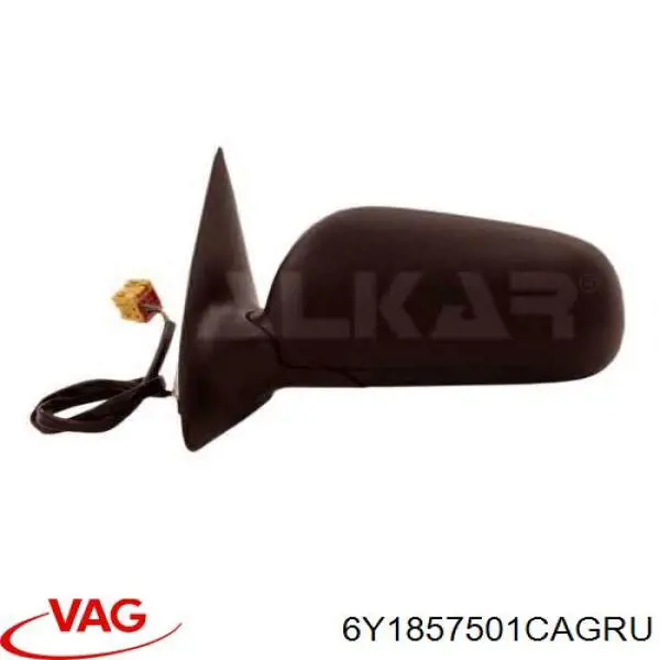 6Y1857501CAGRU VAG Дзеркало заднього виду, ліве
