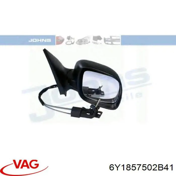 Праве бокове дзеркало VAG 6Y1857502B41