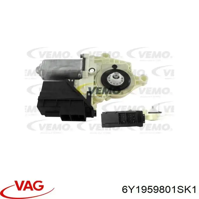 Двигун склопідіймача двері передньої VAG 6Y1959801SK1 ціна, від 68.98 USD