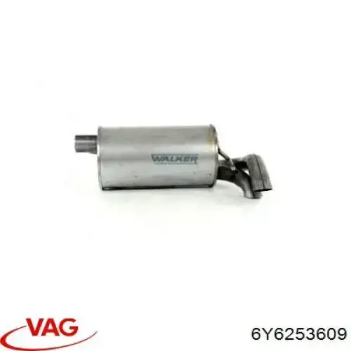 6Q6253609AC VAG Глушник, задня частина