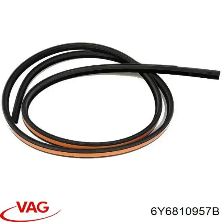 6Y6810957B VAG Ущільнювач дверей передніх, лівих (на двері)