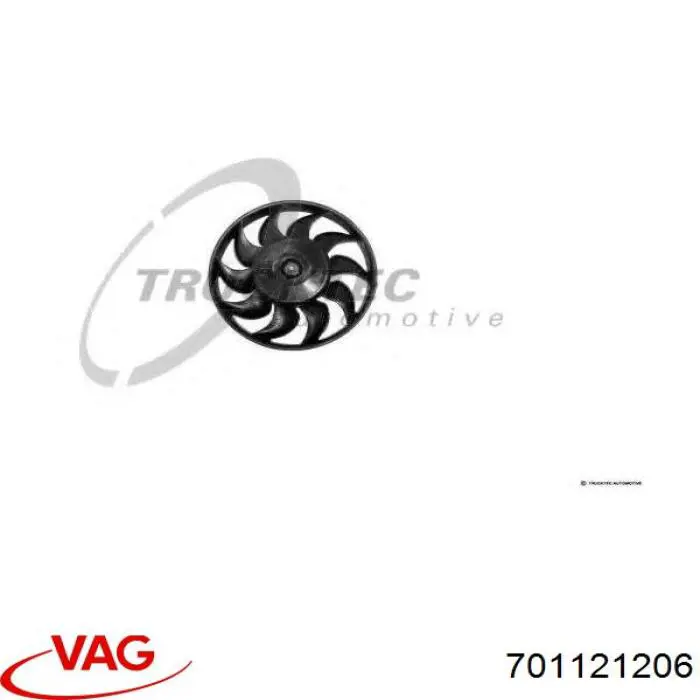 701121206 VAG Кронштейн двигуна вентилятора охолодження на дифузорі