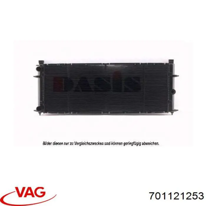701121253 VAG Радіатор охолодження двигуна