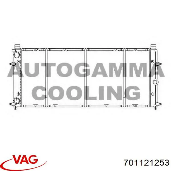 Радіатор основний VAG 701121253 ціна, від 51.88 USD