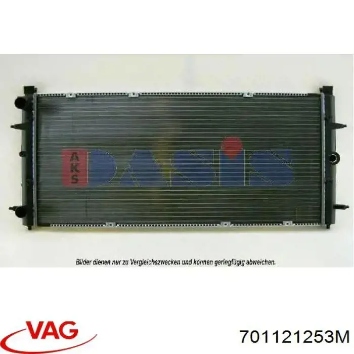 Купити 701121253M VAG Радіатор двигуна