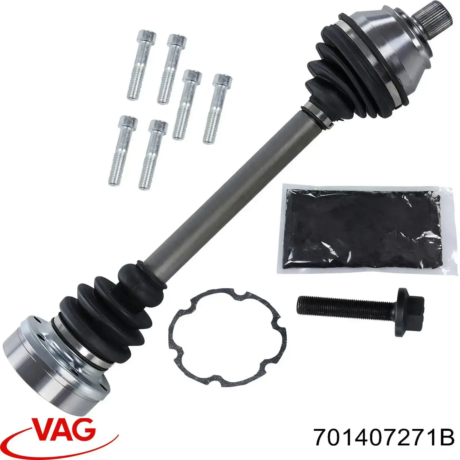 Піввісь передня, права VAG 701407271B ціна, від 62.87 USD