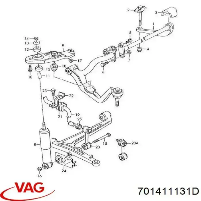  VAG 701411131D ціна, від 18.74 USD
