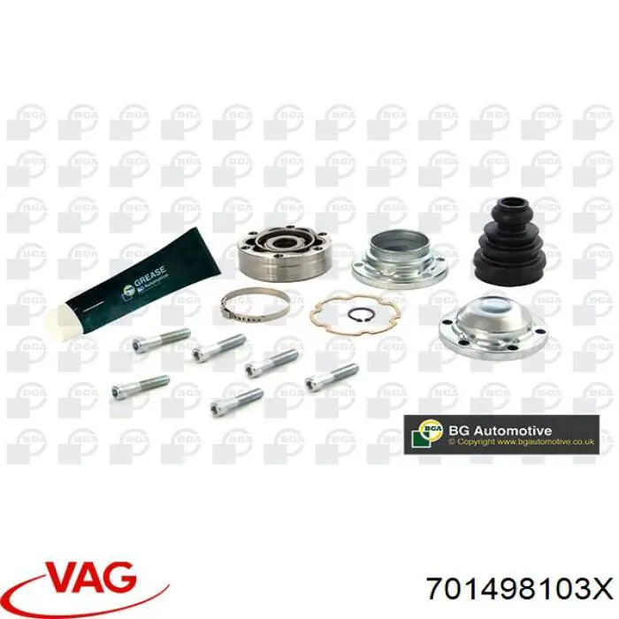 Купити 701498103X VAG Граната внутрішня ліва