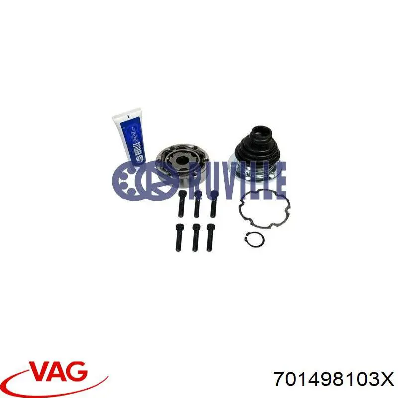 Купити 701498103X VAG Граната внутрішня ліва