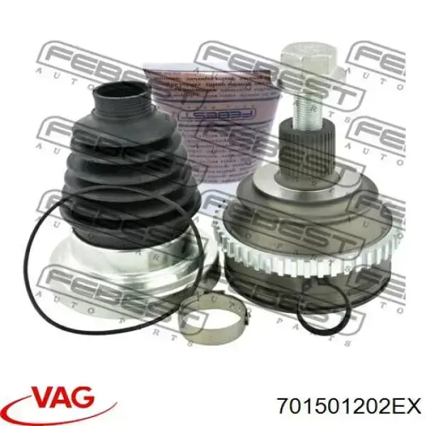 Піввісь задня, права VAG 701501202E ціна, від 126.55 USD