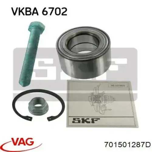 Підшипник маточини передньої/задньої VAG 701501287D ціна, від 19.84 USD