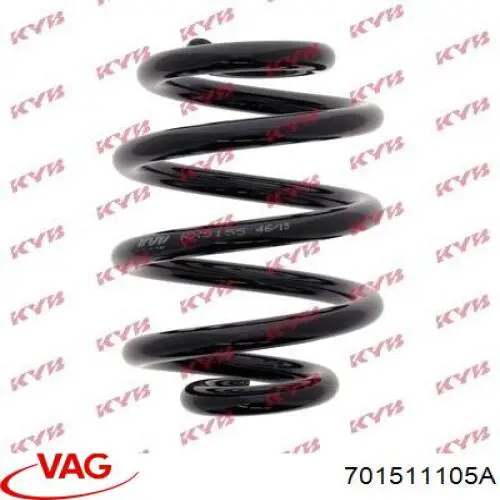 Пружина задня VAG 701511105A ціна, від 32.23 USD