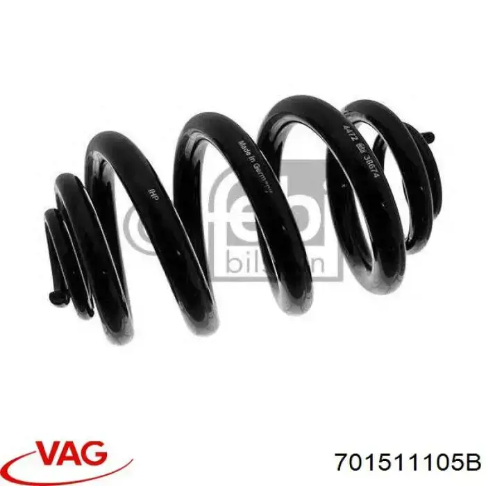 ZC5155X Japan Parts Пружина підвіски задня
