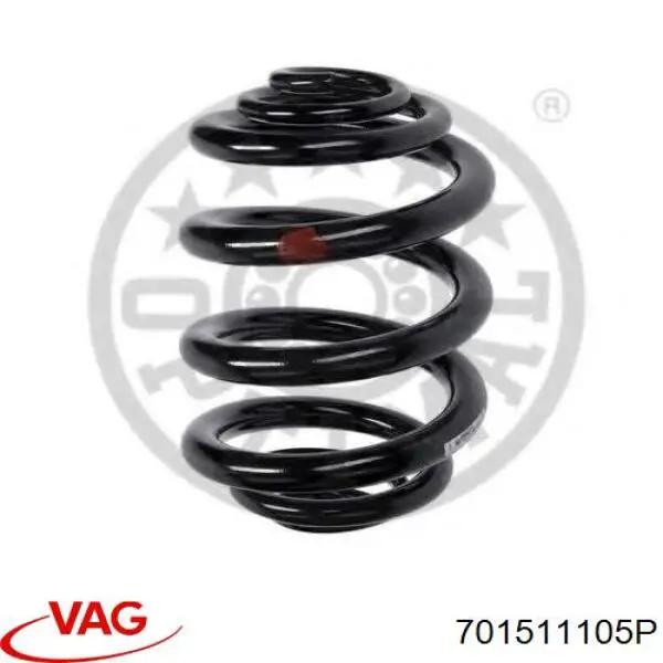Пружина задня VAG 701511105P ціна, від 75.48 USD