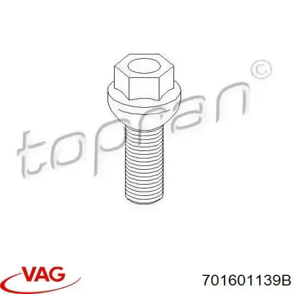 Колісний болт 701601139B VAG