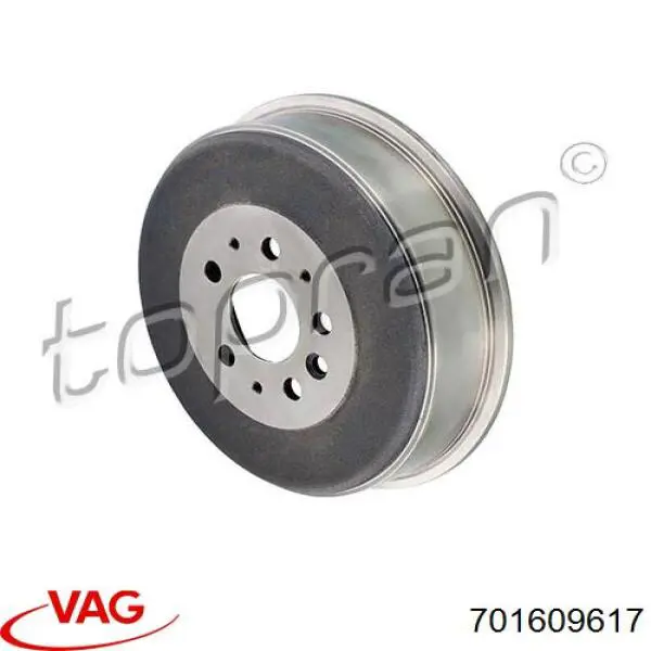 Барабан гальмівний задній VAG 701609617 ціна, від 51.21 USD