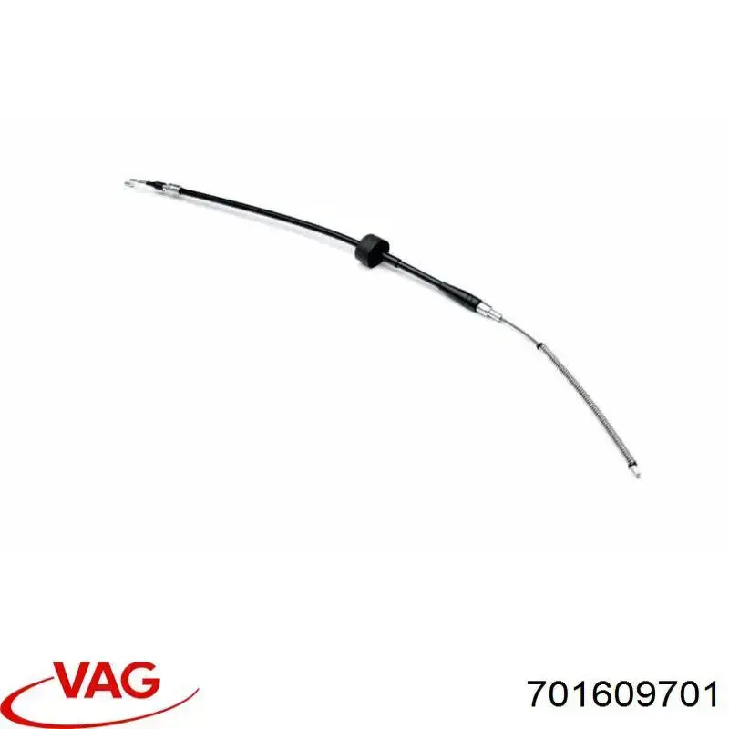 701609701 VAG Трос ручного гальма задній, правий/лівий