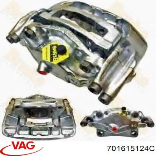 Купити 701615124C VAG Супорт гальмівний передній правий