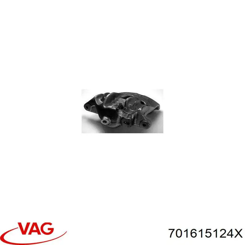 Купити 701615124X VAG Супорт гальмівний передній правий