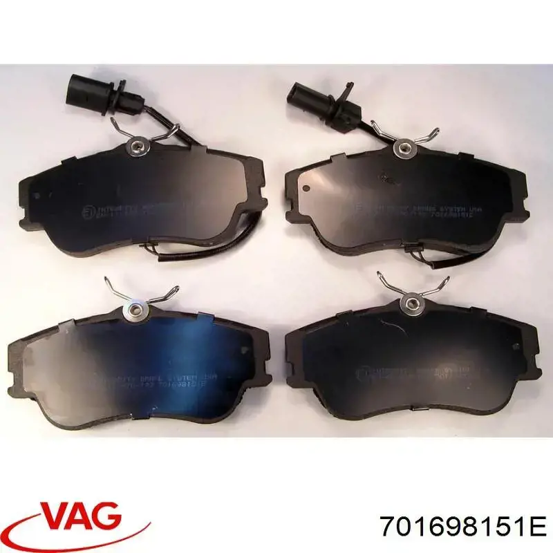 Гальмівні колодки VAG 701698151E ціна, від 20.46 USD