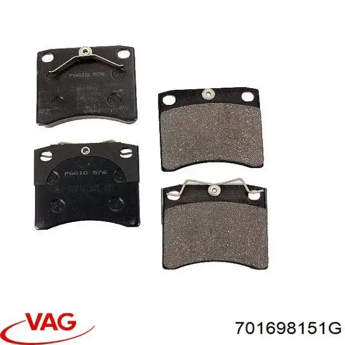 Купити 701698151G VAG Колодки гальмівні передні, дискові