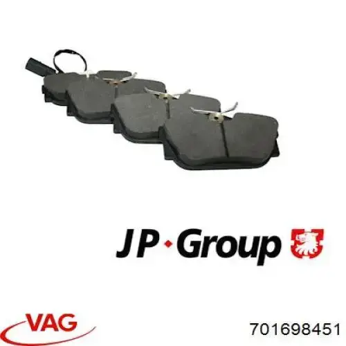 Задні гальмівні колодки VAG 701698451 ціна, від 15.19 USD