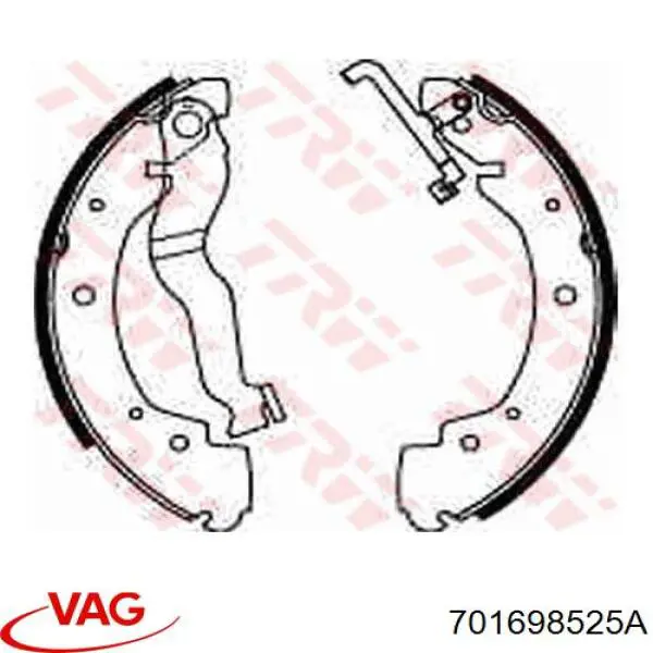Колодки гальмові задні, барабанні VAG 701698525A ціна, від 33.15 USD